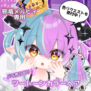 【期間限定600円】【邪竜メルヴィ専用】【8種展開】ツートーンヘアテクスチャ