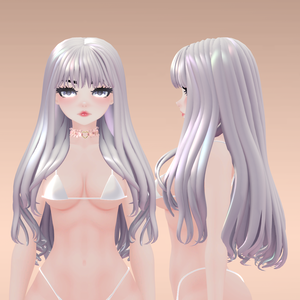 ロングカーリーヘア(Long Curly Hair)