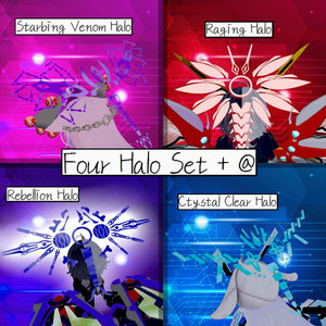 Four halo Set + @