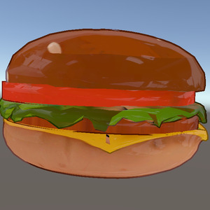ハンバーガー（オリジナル3D食べ物）