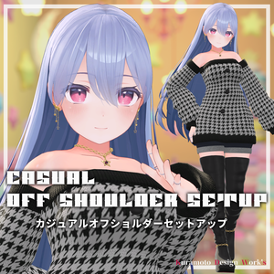 Casual Off Shoulder Setup【桔梗 - Kikyo - 】
