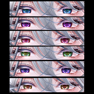 【6アバター対応】横瞳孔.EyeTexture【紋様差分付き】 缩略图 3