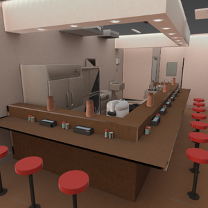 【3D】ラーメン屋