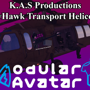 "Blackhawk" Follower Vehicle for VRChat Avatar [MA] | 「ブラックホーク」フォロワー車両 VRChatアバター用 [MA]