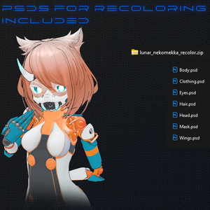 [VRCHAT] Lunaris Texture for NEKOMEKKA 缩略图 7