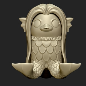 アマビエ様3Dデータ(Ver.2)
