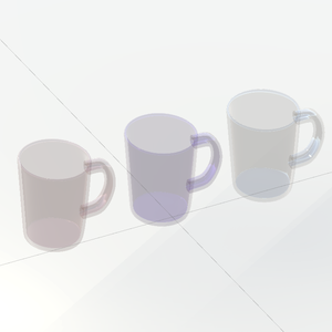 glass mug cup グラスマグカップ l 3D model