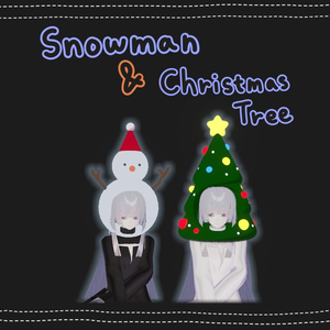 Christmas hat クリスマス⛄雪だるまと🎄ツリー帽子ㅣ3D model 【VRChat】