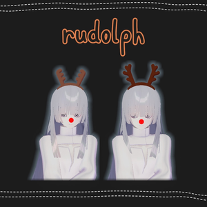 Christmas Rudolph hairband クリスマスルドルフセットㅣ3D model 【VRChat】