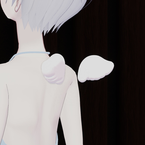 ふわふわ天使の翼 Fluffy Angel Wings l 3Dモデル【VRChat】