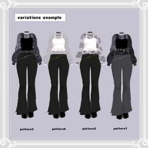【2025y.Collection】satellite【ダークフェミニン・モードパンツスタイル】 缩略图 3