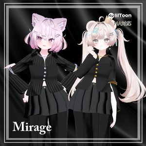 【ダークモード・パンツスタイル】 Mirage 【複数アバター対応】