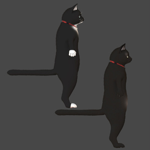 【VRC】にゃにゃまる対応黒猫テクスチャ 缩略图 4