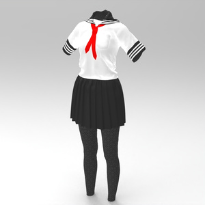 3D女子校生服