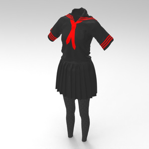 3D女子校生服