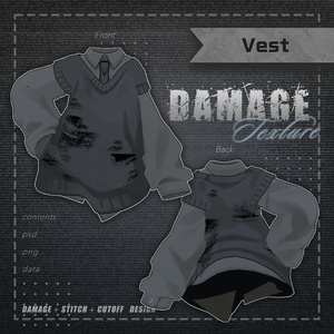 【キプフェル専用】ダメージテクスチャ -Damage Texture-【シャツ＋ベスト】 缩略图 3
