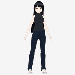 フリーアバター「フリア（仮）」vroidデータ（SD頭身あり）