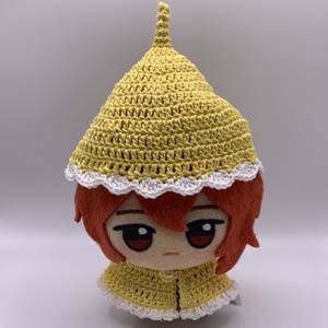 ✩︎ちびぐるみ用 ぬい服 千鳥格子柄サロペットセット