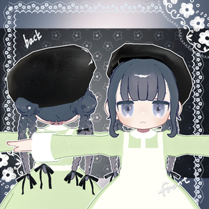【キプフェル対応】みつあみシニヨンとベレー帽【MA対応】 缩略图 2