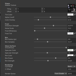 【VRChat向け】Frost Glass Shader 缩略图 5