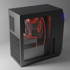 【3Dモデル】近未来ゲーミングPC