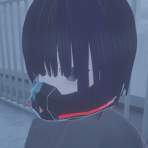 【無料】シンプルサイバーマスク　【VRchat想定】 缩略图 3