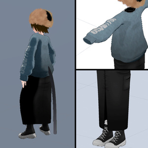 KNIT_styling / VRchatアバター用ウェア(.stアバター/一色晴.桝花蒼対応) 缩略图 3