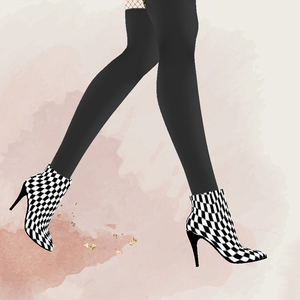 Vroid Checkered Heels 