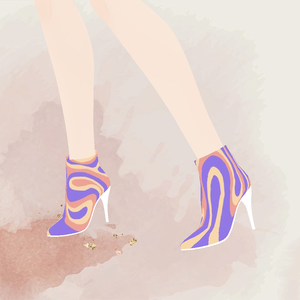 90s Color Swirl Heels