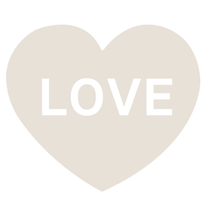 くすみカラー♡LOVEハート素材 4色セット（透過PNG）