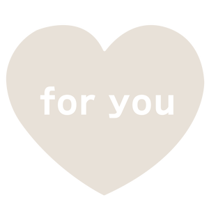 くすみカラー♡for youハート素材 4色セット（透過PNG）