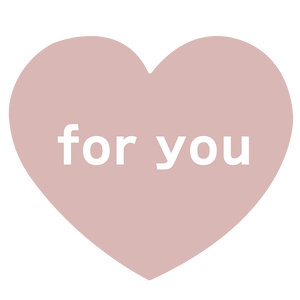 くすみカラー♡for youハート素材 6色セット（透過PNG）