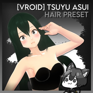 [Vroid] Tsuyu Asui (蛙吹 梅雨) Hair Preset - 僕のヒーローアカデミア
