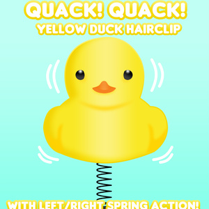 [Live2D Item for VTS] - Yellow Duck Hairclip (イエロー アヒル クリップ) [Vtuber]