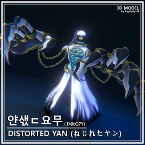 3Dモデル「얀샋ㄷ요무 | ,D@;Q7Y | Distorted Yan」from Library of Ruina