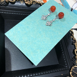 【ハンドメイド】今牛若狭モチーフピアスD