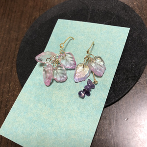 【ハンドメイド】今牛若狭モチーフピアスE