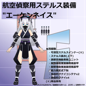【EXMass2025LF】航空偵察用ステルス装備_エーケンネイス【VRC/MMD】 缩略图 3