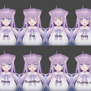 [無料]【VRChat】萌用 Neko Face Expression