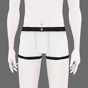 [VRoid/Free] Basic Trunks White ベーシックボクサーパンツ ホワイト #Revirsi rv0006-w