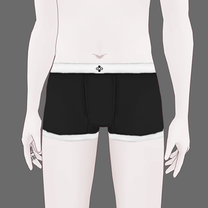 [VRoid/Free] Basic Trunks Black ベーシックトランクス ブラック #Revirsi rv0006-k