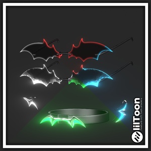 Bat | Halloween - Accessories (Glasses, Ring, Earrings, Choker) [ 蝙蝠 ｜ ハロウィン - アクセサリ （メガネ、指輪、イヤリング、チョーカー）] 缩略图 2