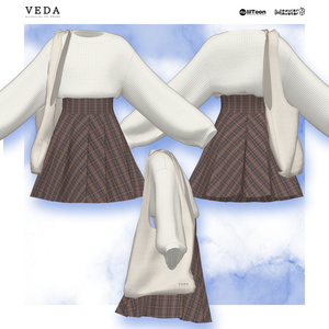 VEDA OverKnit & PleatsSkirt #VEDA_vrc 缩略图 3
