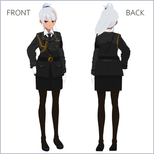 【#VRoid】軍服【正式版対応済】【女性用】【セルルック対応】