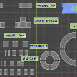 道路アセット（1・2・4車線セット） 缩略图 4