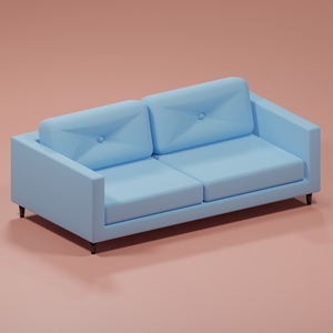 ソファ　 blenderデータ