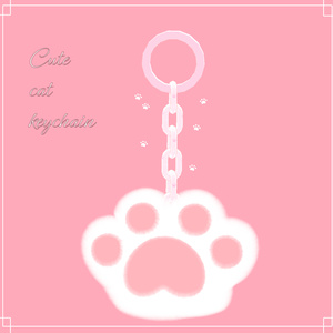 かわいい猫のキーホルダーです/Keychain 【キプフェル対応】