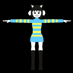 Low Poly Temmie (undertale) VRCHAT