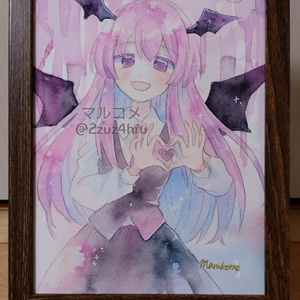 東方プロジェクト 比那名居天子 手書き色紙 東方プロジェクト 比那名居