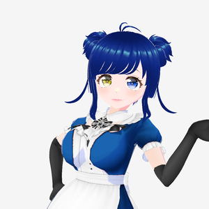 群青すずめ_メイド服